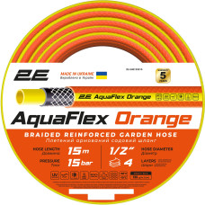 Шланг для полива 2Е AquaFlex Orange 1/2" 15 м (2E-GHE12OE15)
