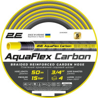 Шланг для полива 2Е AquaFlex Carbon 3/4" 50 м (2E-GHE34GE50)