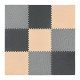 Мат-пазл (ласточкин хвіст) 4FIZJO Mat Puzzle EVA 180 x 180 x 1 cм Black/Grey/Biege 4FJ0158