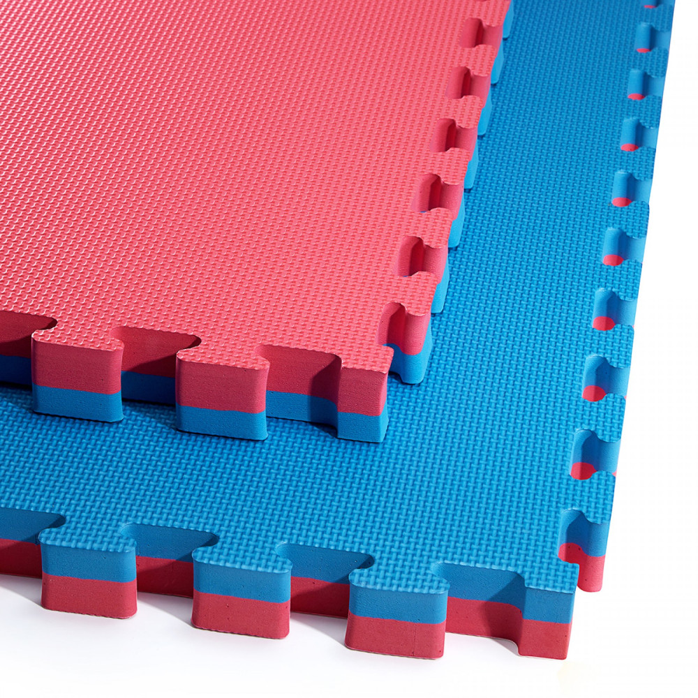 Мат-пазл (ласточкин хвіст) 4FIZJO Mat Puzzle EVA 100 x 100 x 4 cм Blue/Red 4FJ0169 (P-5907739310668)