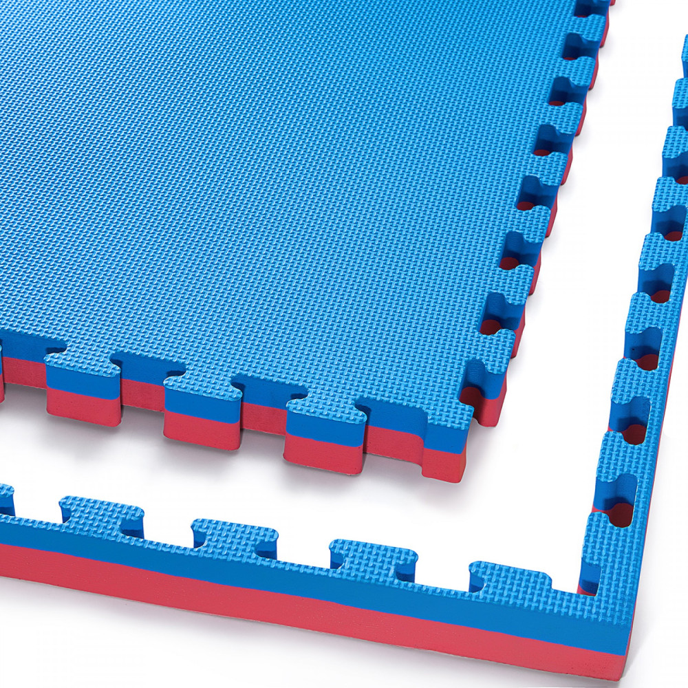 Мат-пазл (ласточкин хвіст) 4FIZJO Mat Puzzle EVA 100 x 100 x 4 cм Blue/Red 4FJ0169 (P-5907739310668)