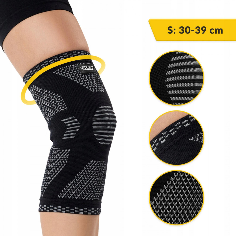 Фиксатор (бандаж) для колена 4FIZJO 1 шт 4FJ0452 Size S (P-5907739317872)