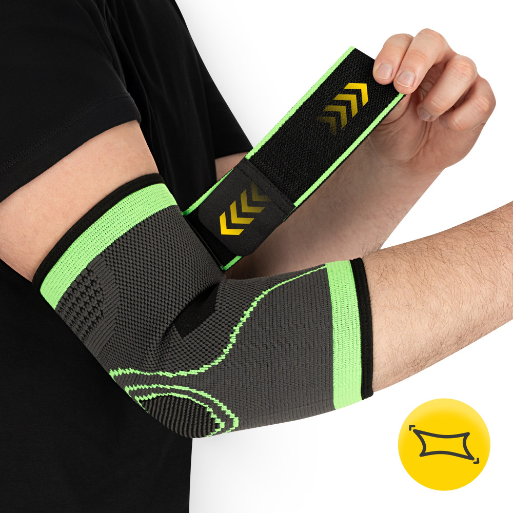 Фіксатор (бандаж) для ліктьового суглоба 4FIZJO Flex 1 шт Size M (P-5905973407366)