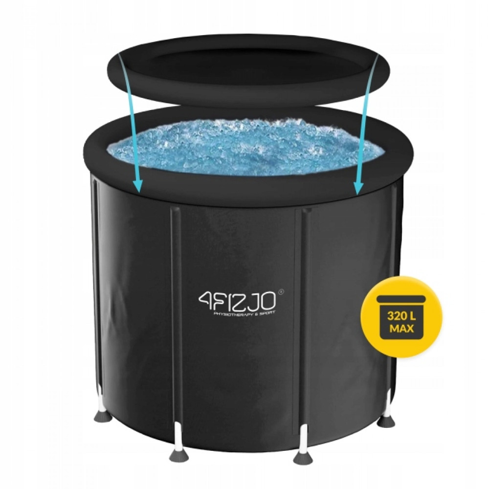 Крио ванна для ледяного купания 4FIZJO 320 л надувная Black (P-5905973400619)