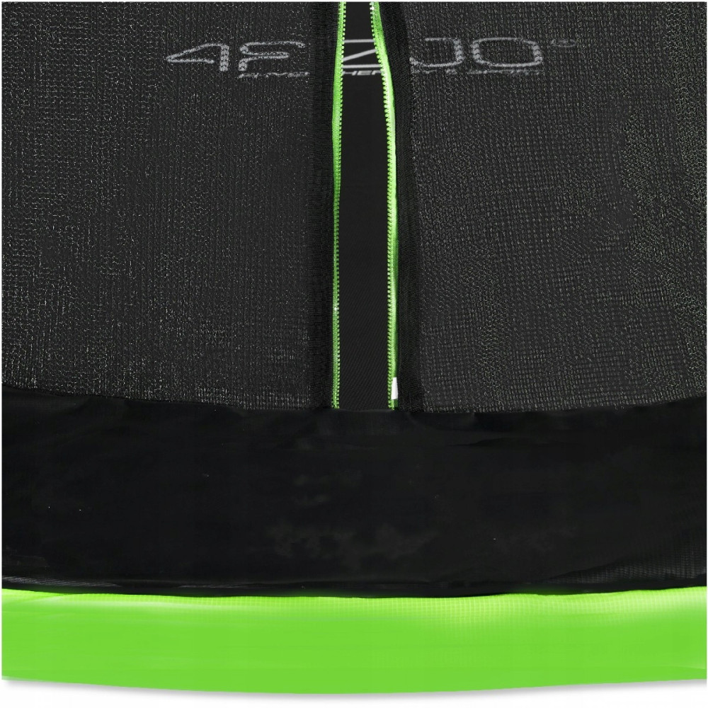 Батут із внутрішньою сіткою 4FIZJO Premium 8FT 252 см 4FJ0364 Black/Green (P-5907739314161)