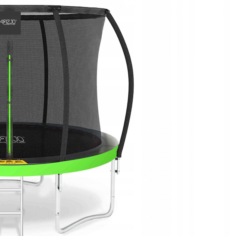Батут із внутрішньою сіткою 4FIZJO Premium 10FT 312 см 4FJ0365 Black/Green (P-5907739314178)