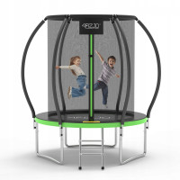 Батут із внутрішньою сіткою 4FIZJO Premium 6FT 183 см 4FJ0602 Black/Green (P-5907739319234)