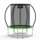 Батут с внутренней сеткой 4FIZJO Premium 6FT 183 см 4FJ0602 Black/Green (P-5907739319234)