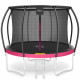 Батут із внутрішньою сіткою 4FIZJO Premium 8FT 252 см 4FJ0603 Black/Pink (P-5907739314550)