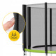 Батут с наружной сеткой 4FIZJO Classic 12FT 374 см Black/Green (P-5907739312914)