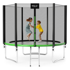 Батут с наружной сеткой 4FIZJO Classic 10FT 312 см Black/Green (P-5907739314130)