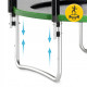 Батут с наружной сеткой 4FIZJO Classic 10FT 312 см Black/Green (P-5907739314130)
