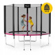 Батут с наружной сеткой 4FIZJO Classic 10FT 312 см Black/Pink (P-5907739314567)