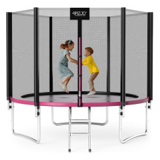Батут с наружной сеткой 4FIZJO Classic 10FT 312 см Black/Pink (P-5907739314567)