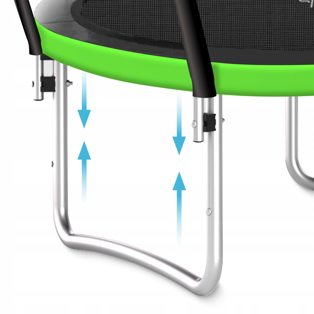 Батут із внутрішньою сіткою 4FIZJO PRO 16FT 496 см Black/Green (P-5907739319241)
