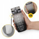 Пляшка для води спортивна 4FIZJO 500 мл 4FJ0627 Grey/Black (P-5905973400725)
