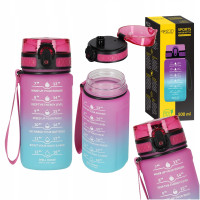 Бутылка для воды спортивная 4FIZJO 500 мл 4FJ0628 Pink/Sky Blue (P-5905973400749)