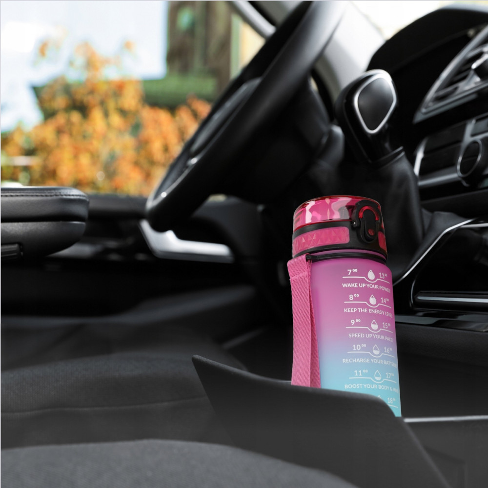 Бутылка для воды спортивная 4FIZJO 500 мл 4FJ0628 Pink/Sky Blue (P-5905973400749)
