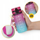 Бутылка для воды спортивная 4FIZJO 500 мл 4FJ0628 Pink/Sky Blue (P-5905973400749)