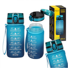 Бутылка для воды спортивная 4FIZJO 500 мл 4FJ0629 Sky Blue/Blue (P-5905973400732)