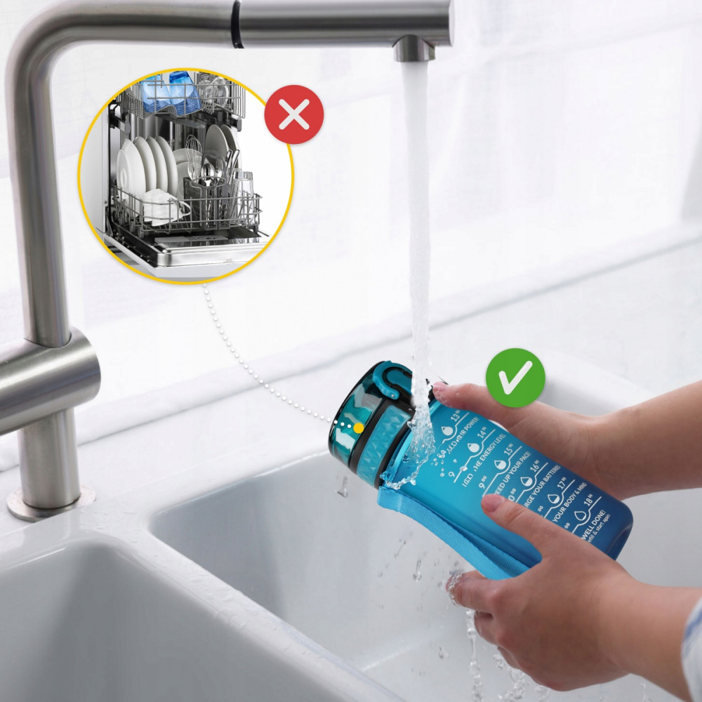 Бутылка для воды спортивная 4FIZJO 500 мл 4FJ0629 Sky Blue/Blue (P-5905973400732)