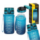 Бутылка для воды спортивная 4FIZJO 500 мл 4FJ0629 Sky Blue/Blue (P-5905973400732)