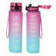 Пляшка для води спортивна 4FIZJO 1000 мл 4FJ0630 Pink/Sky Blue (P-5905973400770)