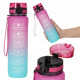 Пляшка для води спортивна 4FIZJO 1000 мл 4FJ0630 Pink/Sky Blue (P-5905973400770)