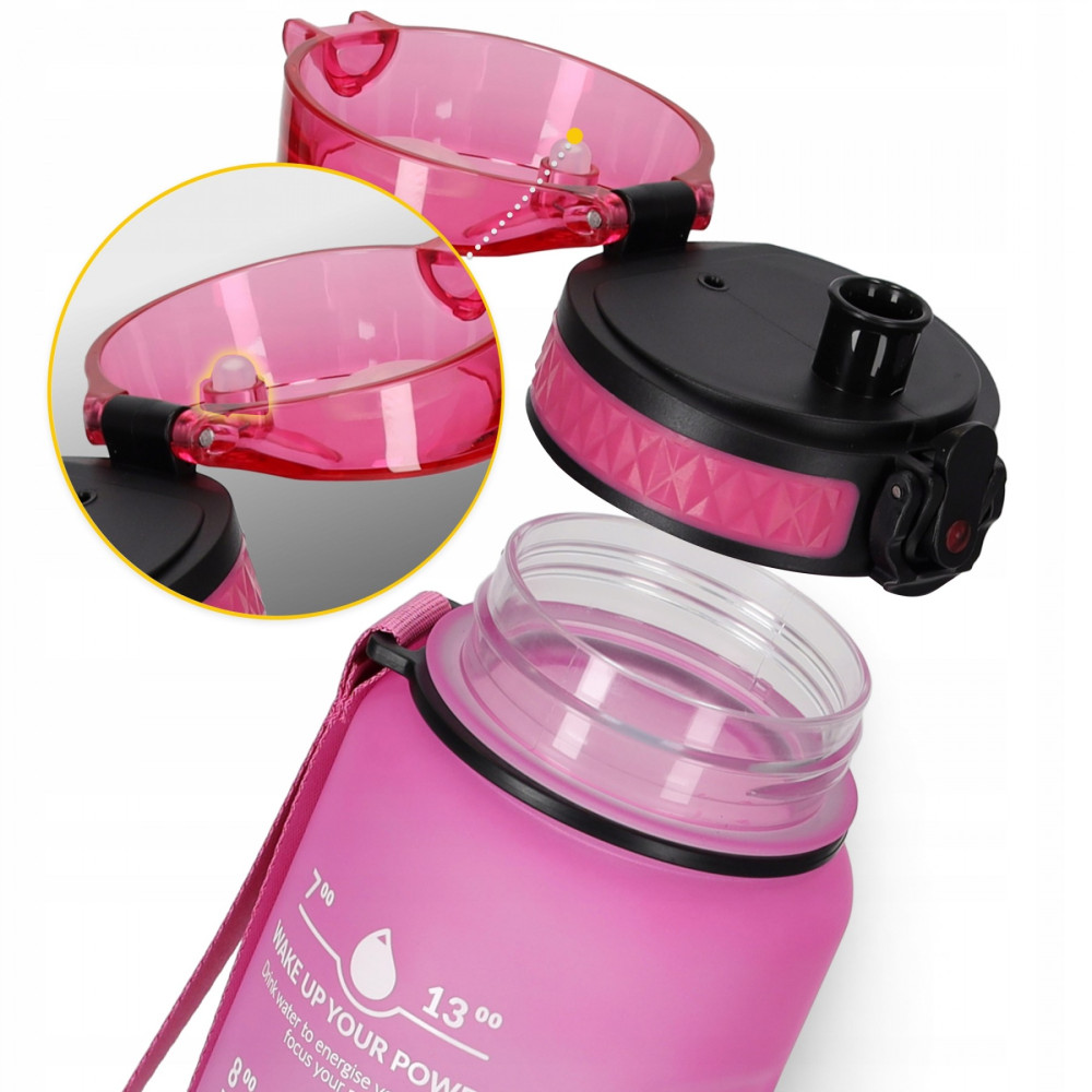Пляшка для води спортивна 4FIZJO 1000 мл 4FJ0630 Pink/Sky Blue (P-5905973400770)