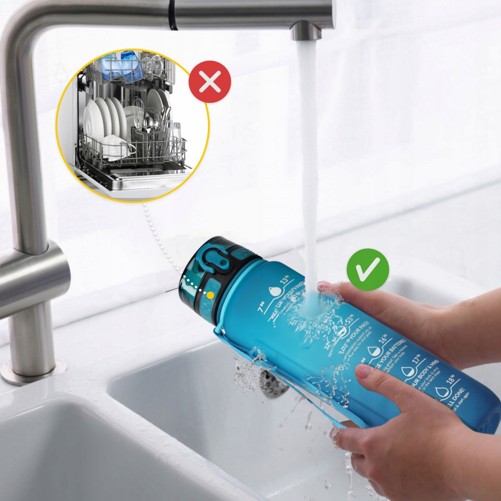 Бутылка для воды спортивная 4FIZJO 1000 мл 4FJ0631 Sky Blue/Blue (P-5905973400763)