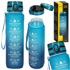 Бутылка для воды спортивная 4FIZJO 1000 мл 4FJ0631 Sky Blue/Blue (P-5905973400763)