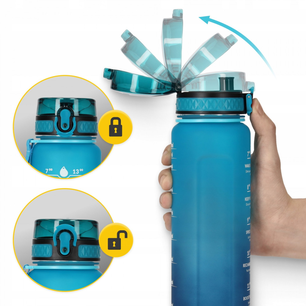 Бутылка для воды спортивная 4FIZJO 1000 мл 4FJ0631 Sky Blue/Blue (P-5905973400763)
