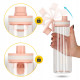 Бутылка для воды спортивная 4FIZJO 850 мл Pink (P-5905973403818)