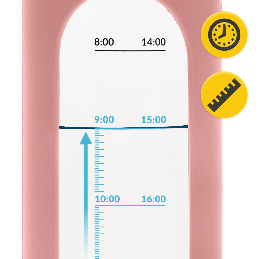Бутылка для воды спортивная 4FIZJO 1000 мл стеклянная Pink (P-5905973403887)