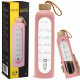 Бутылка для воды спортивная 4FIZJO 1000 мл стеклянная Pink (P-5905973403887)