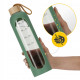 Пляшка для води спортивна 4FIZJO 1000 мл скляна Olive (P-5905973403900)