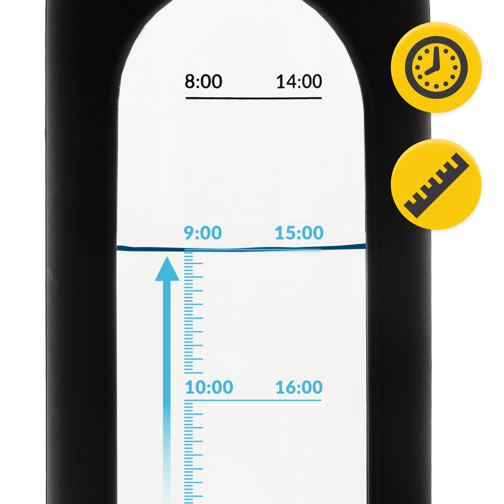 Бутылка для воды спортивная 4FIZJO 750 мл стеклянная Black (P-5905973404174)