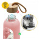 Бутылка для воды спортивная 4FIZJO 750 мл стеклянная Pink (P-5905973404204)
