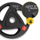 Диск олимпийский 4FIZJO 1 x 20 кг 51 мм металлический, прорезиненный Black (P-5905973401296)