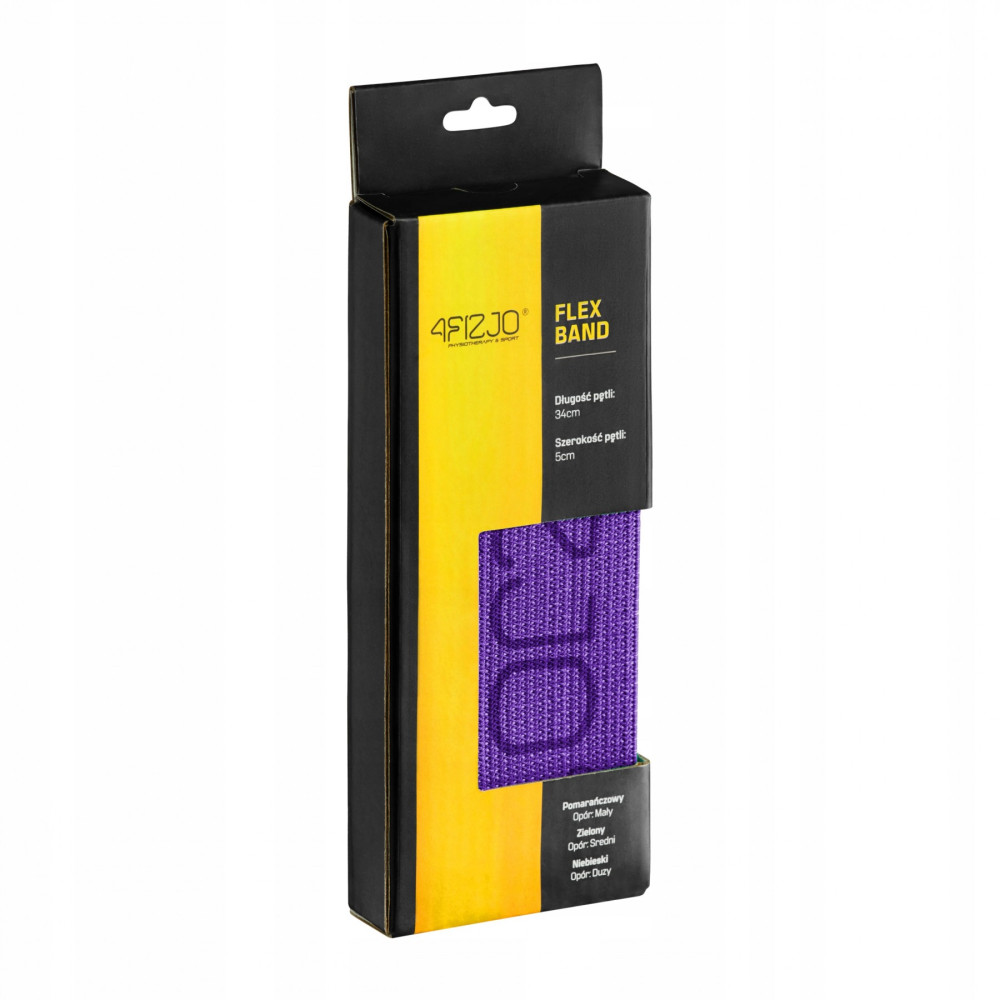 Резинка для фитнеса и спорта тканевая 4FIZJO Flex Band 16-22 кг 4FJ0153 (P-5907739311696)