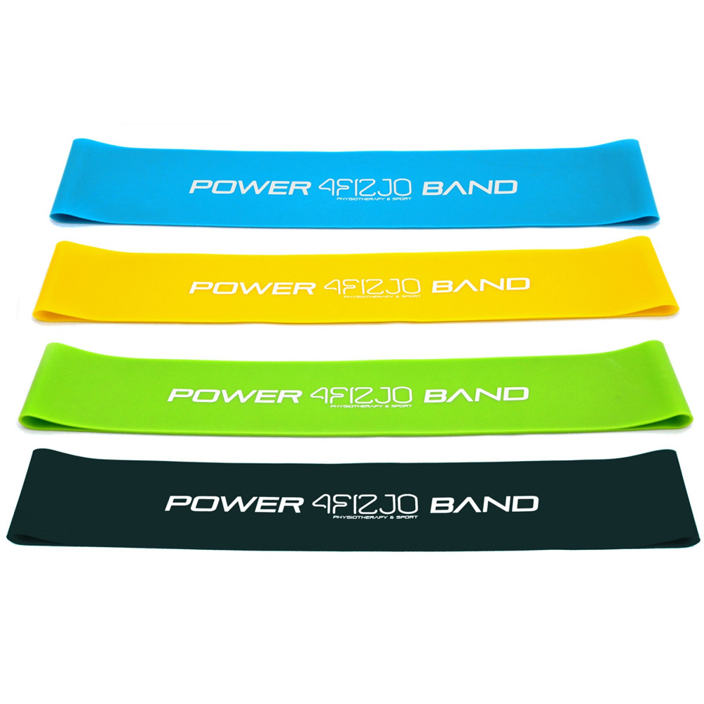 Резинка для фітнесу та спорту 4FIZJO (стрічка-еспандер) Mini Power Band 1-20 кг 4 шт 4FJ1042