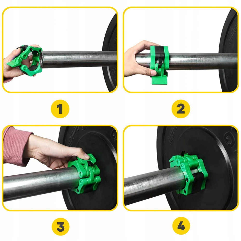 Замки для олімпійського грифа 4FIZJO Quick Release 50 мм 2 шт 4FJ0521 (P-5907739317391)