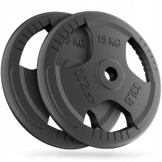 Диск металлический 4FIZJO 2 x 15 кг 26 мм Black (P-5905973401371)