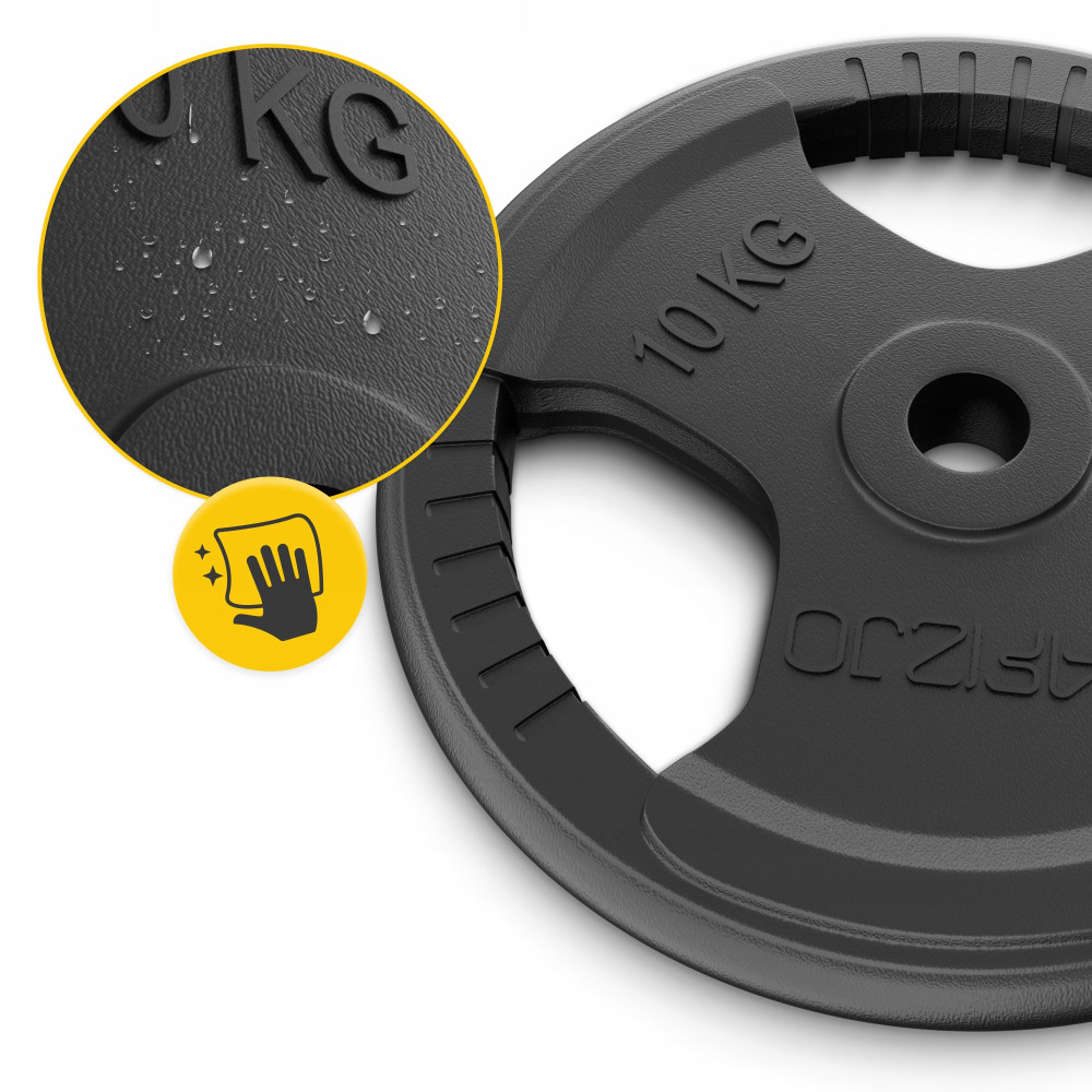 Диск металевий 4FIZJO 2 x 10 кг 26 мм Black (P-5905973401388)