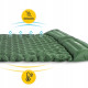 Килимок (каремат) надувний Mountain Goat 200 x 120 x 7 см двомісний з вбудованим насосом Navy Green (P-5905973403573)