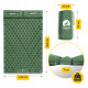Килимок (каремат) надувний Mountain Goat 200 x 120 x 7 см двомісний з вбудованим насосом Navy Green (P-5905973403573)