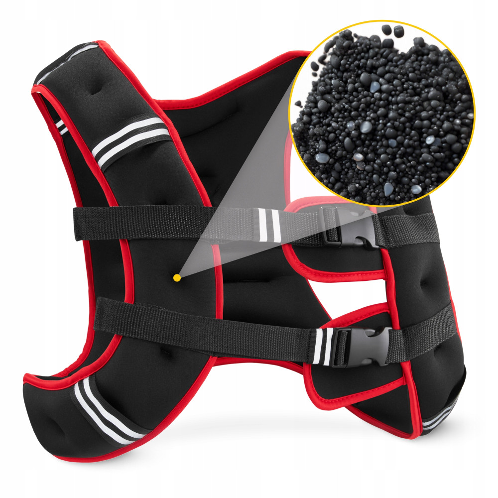 Жилет-обтяжувач для тренувань 4FIZJO 5 кг Black/Red (P-5905973402156)