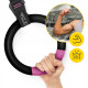 Гімнастичні кільця 4FIZJO з ABS пластику, регульовані Black/Pink (P-5905973406116)