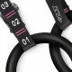 Гімнастичні кільця 4FIZJO з ABS пластику, регульовані Black/Pink (P-5905973406116)