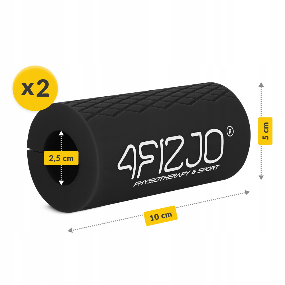 Расширительные накладки на гриф 4FIZJO Fat Grip 2шт силиконовые Black (P-5905973404327)